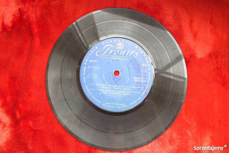 Płyta winylowa szelakowa Janusz Gniatkowski płyta winylowa Żary sprzedam