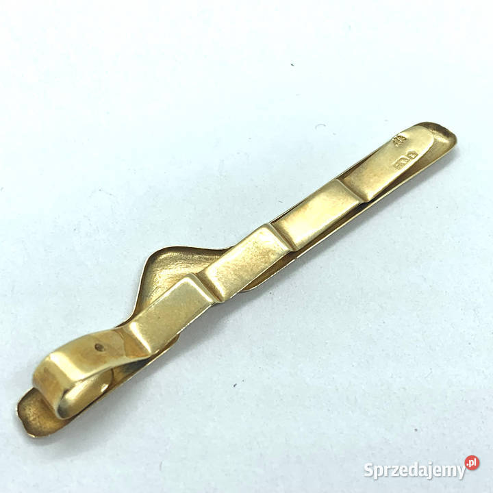Złota SPINKA do krawata 14K cudowna GUSTOWNA mazowieckie Warszawa