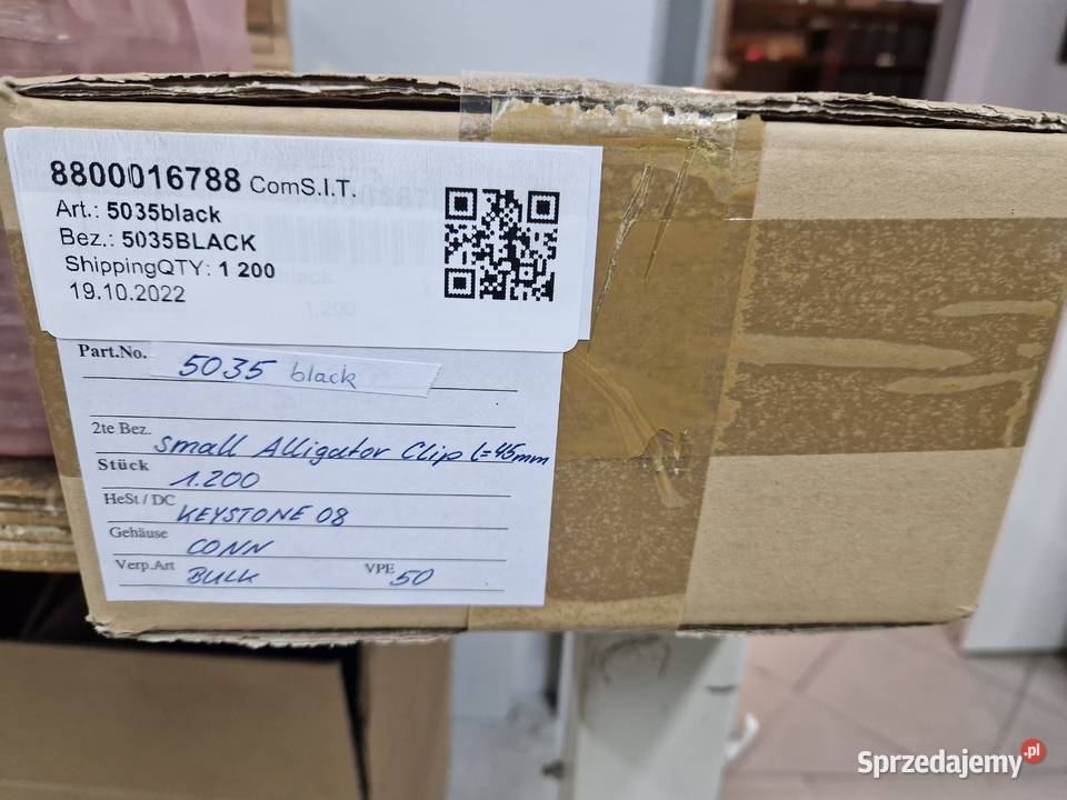 Aligator clip BLACK L45mm śląskie Gliwice
