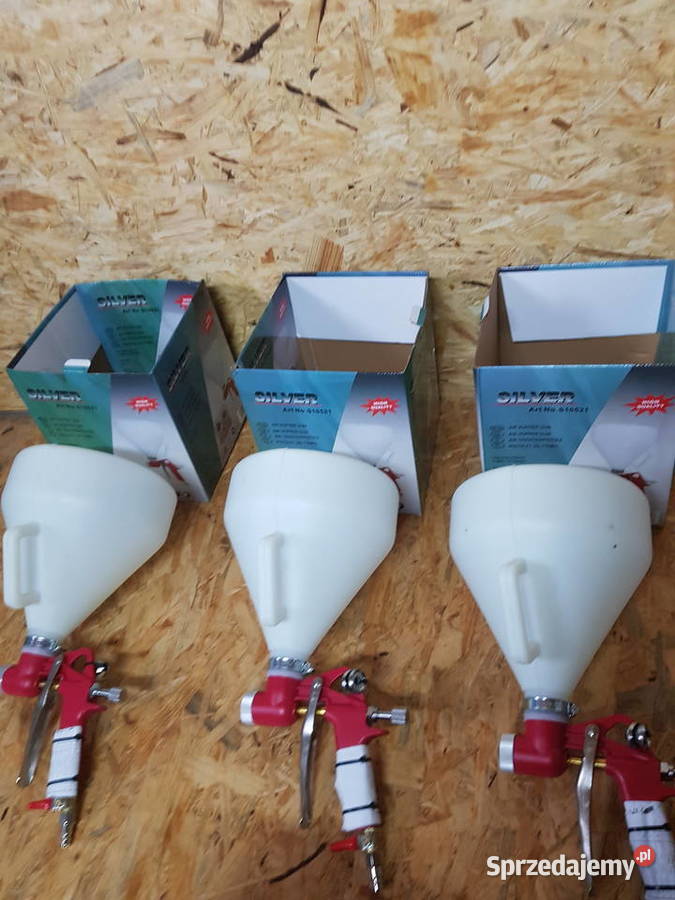 PISTOLET DO TYNKOWANIA Malowania PLASTIK SILVER Pneumatyczne Głogowa