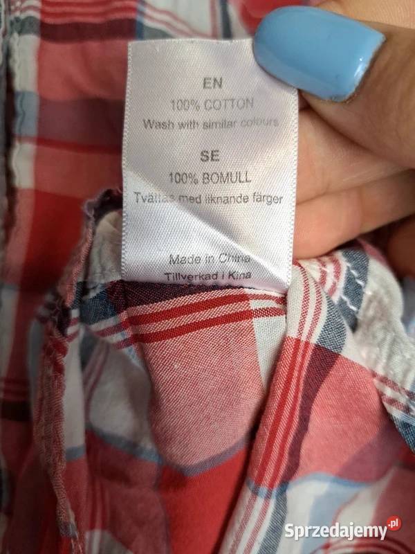 Koszulka w kratę 365 Sunshine 34 100 bawełna Trąbki Wielkie