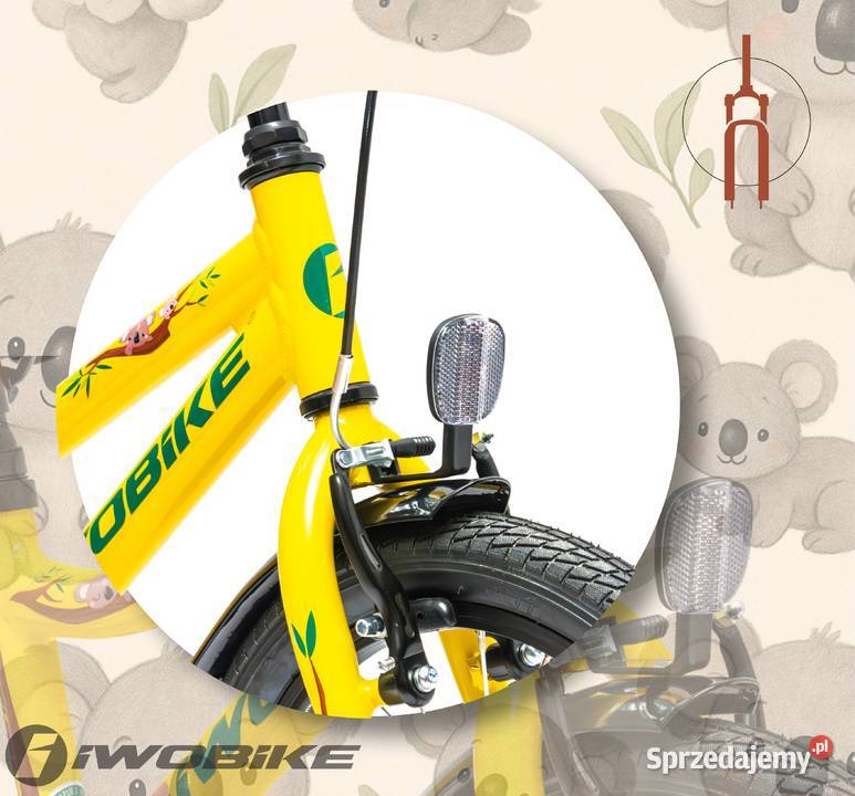 Rower Dziecięcy 16 Chłopięcy Dziewczęcy IWOBIKE Gorlice