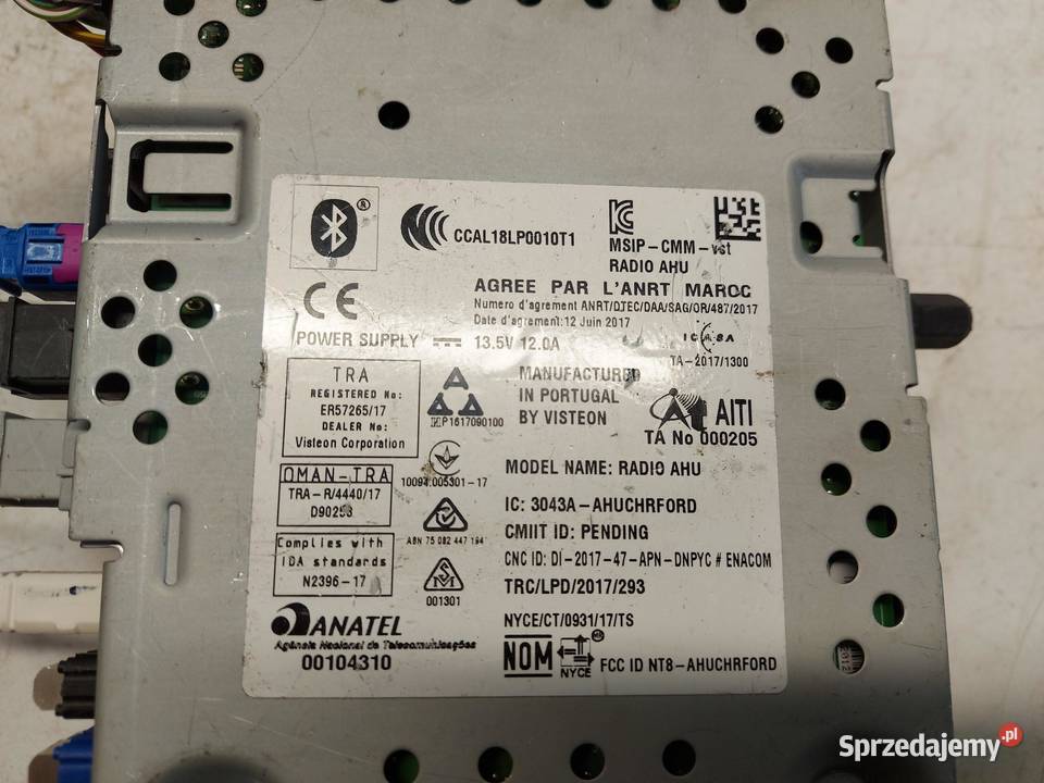 FORD TRANSIT MK8 Radio Bluetooth JK2T18D832BT sprzedam