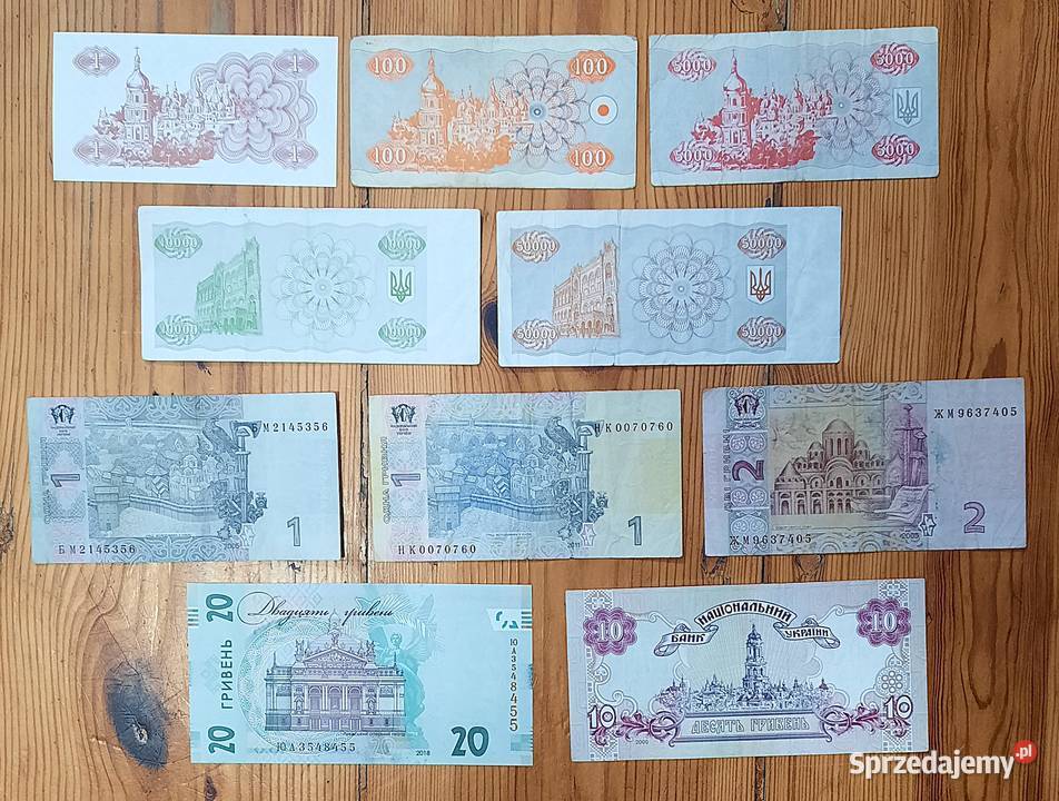 Zestaw Banknotów Ukraina x 10