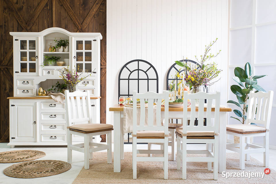 Drewniany kredens kuchenny biały VIT 117 SLIM małopolskie Maków Podhalański