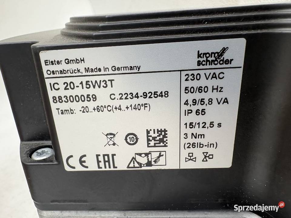 Kromschroder IC 2015W3T 88300059 Actuator mazowieckie
