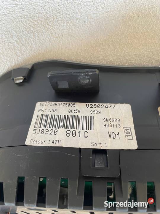 Licznik ZEGARY VDO SKODA FABIA II ROOMSTER Liczniki i zegary Warszawa sprzedam