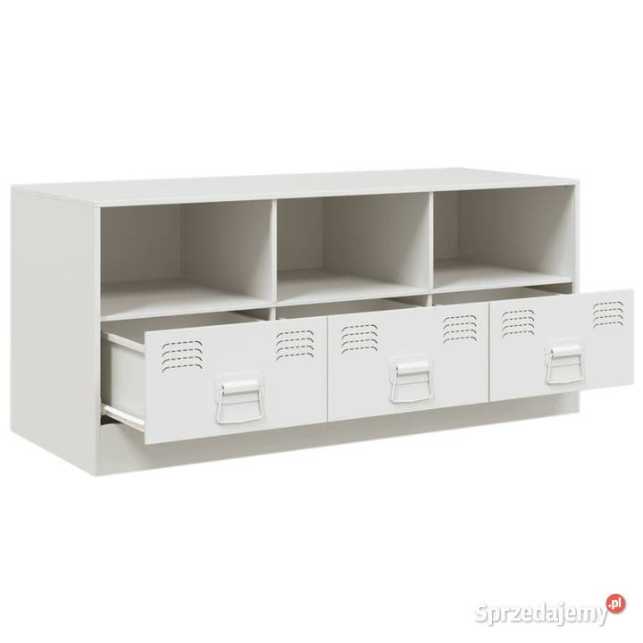 Szafka pod telewizor biała 99x39x44 stalowa Warszawa