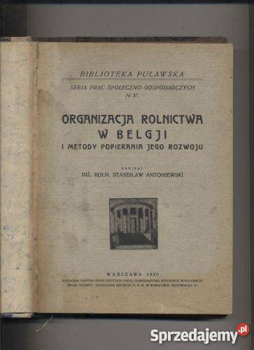 Organizacja rolnictwa w Belgii Szczecin