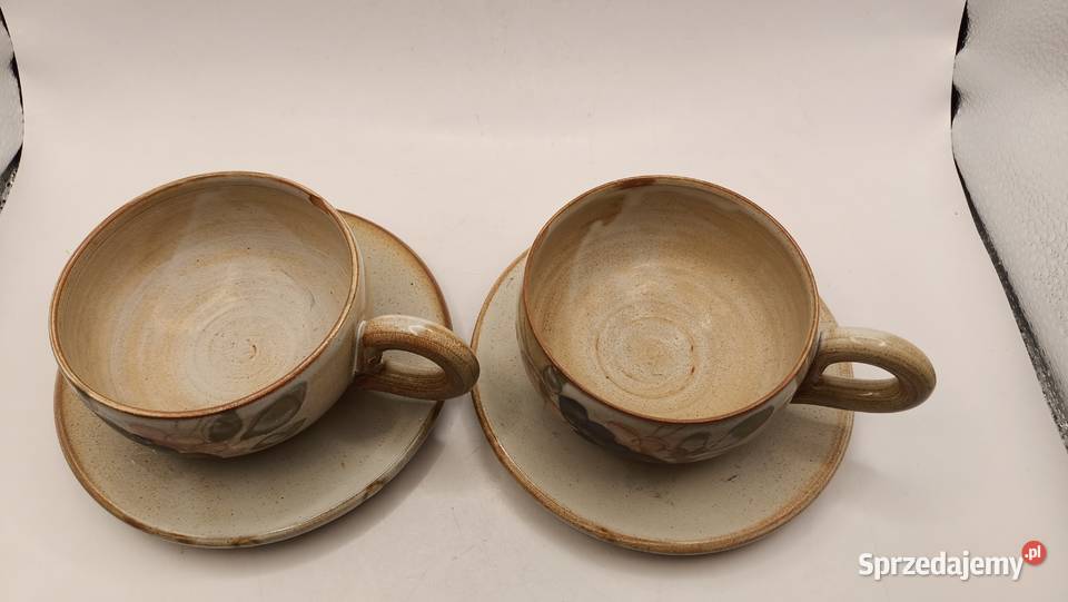 Filiżanka ze spodkiem dwa razy rustykalny styl Zamość