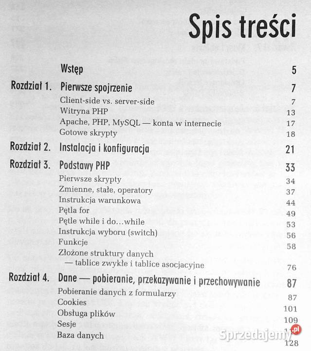 PHP5 Tworzenie stron WWW Ćwiczenia praktyczne Rok wydania 2006 Pozostałe lubelskie Chełm