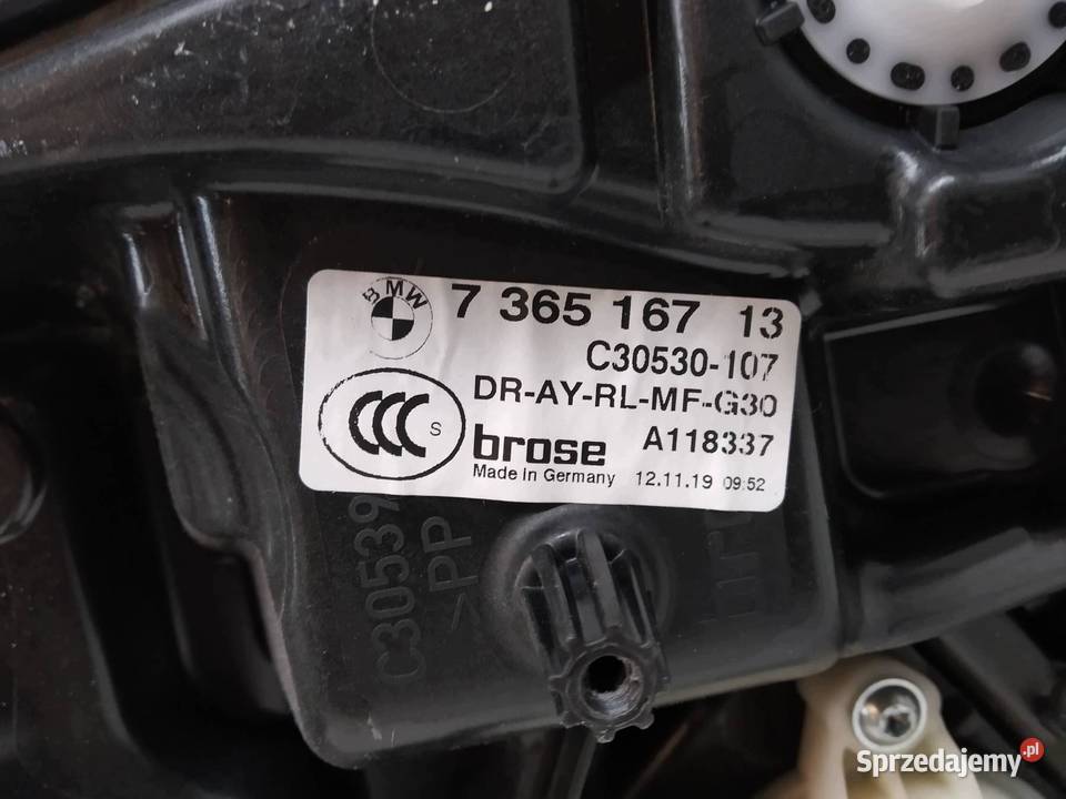 MECHANIZM SZYBY LEWY TYŁ SEDAN 736516713 Bmw