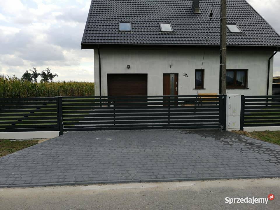 Ogrodzenie frontowe ogrodzenie palisadowe Miękowo