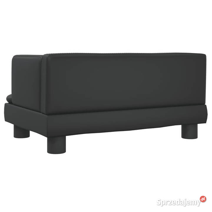 Sofa dzieci czarna 60x40x30 sztuczna skóra Meble mazowieckie Warszawa
