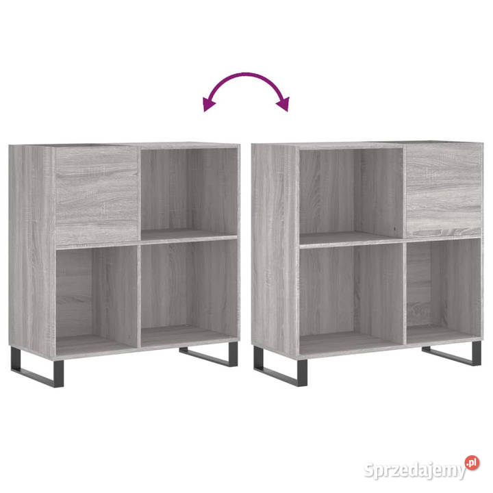 Szafka na płyty szary dąb sonoma 845x38x89 Warszawa