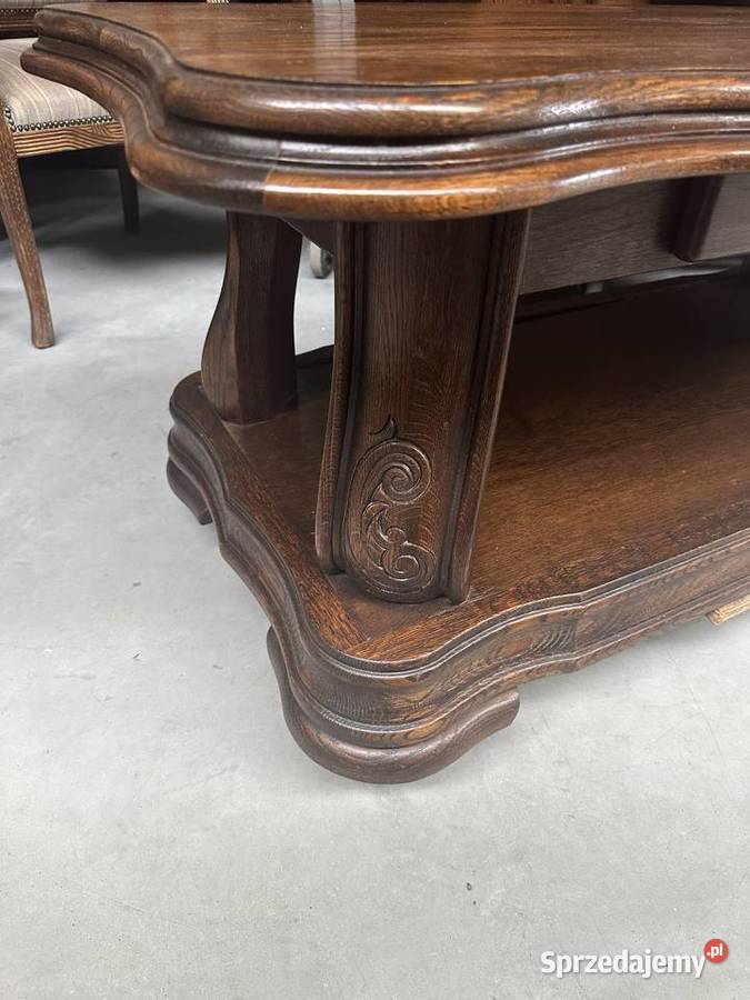 Dębowa masywna ława 131 meble holenderskie wielkopolskie