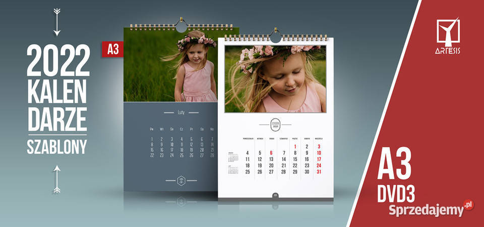 fotoKalendarz Szablony A3 Kalendarium 2022 DVD 3 Kraków