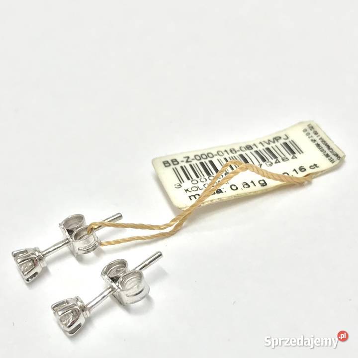 Złote KOLCZYKI 14K YES Stella BRYLANTY 016ct CUD Biżuteria dla Pań Warszawa sprzedam