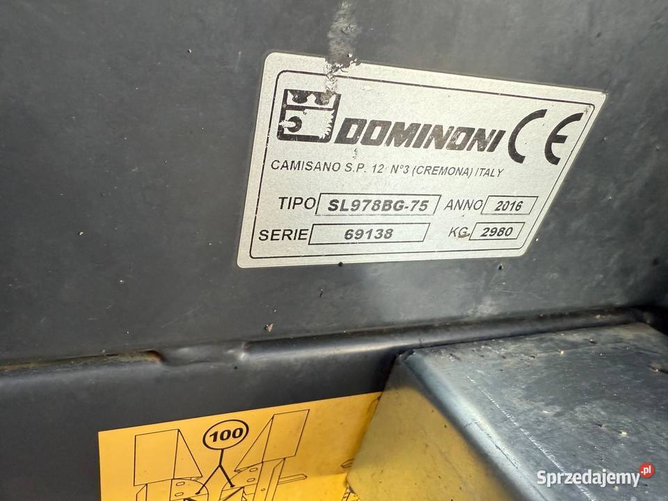 Heder do kukurydzy Dominoni 8x75 8 Do kombajnów dolnośląskie Nowa Ruda