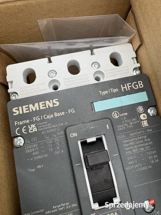 Siemens HFK3T250 3VL35252PE300AA0 Circuit mazowieckie Warszawa