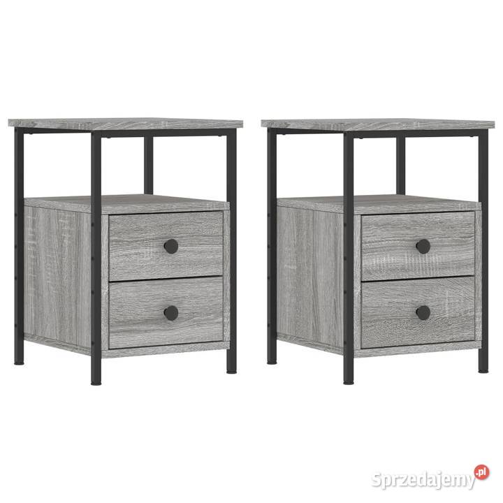 vidaXL Szafki nocne 2 szary dąb sonomaSKU826020