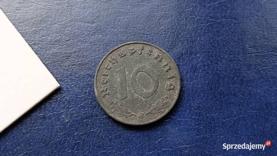 Stare monety 10 fenig 1940 J NIemcy Lesko
