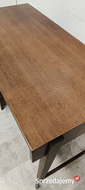 biurko PRL patyczak dwustronne z szufladami Radomsko