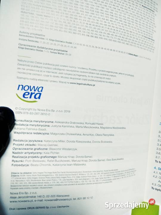 Zbiór zadań nowa era chemia 1 rozszerzenie Warszawa