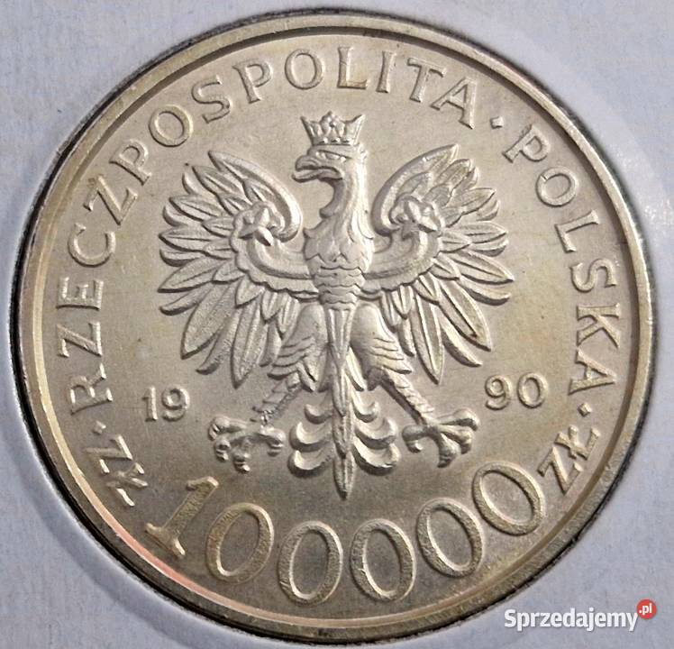 3 x 100000 Solidarność 1990 Piękne śląskie Sosnowiec
