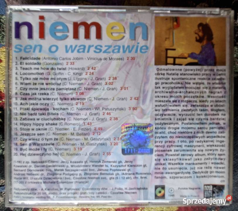 Niemen Sen o Warszawie CD Płyty i kasety Kraków