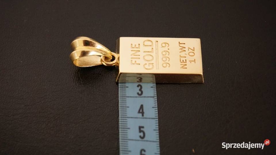 ZŁOTA SZTABKA SUPER ZAWIESZKA WISIOREK 26G złoto Warszawa