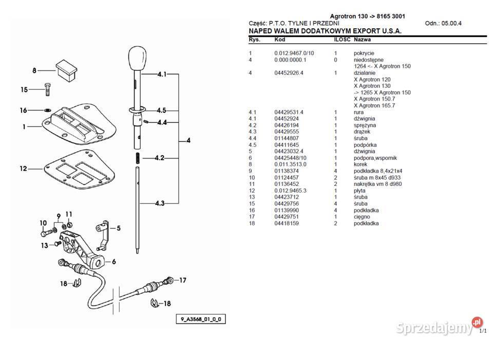 Katalog części do ciągnika DeutzFahr Agrotron Gdańsk
