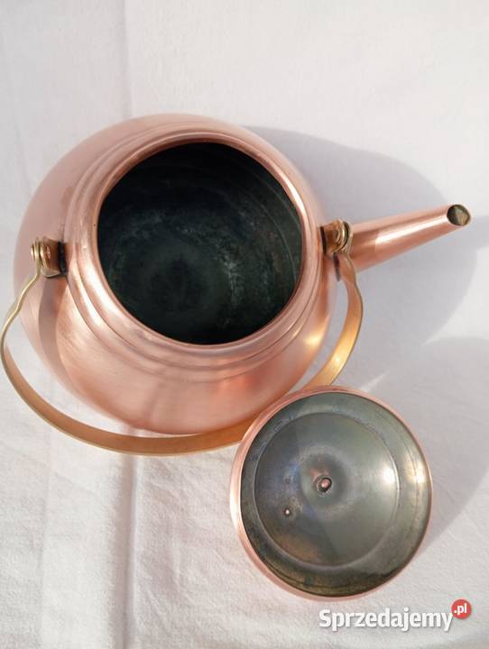 CZAJNIK IMBRYK MIEDZIANY STARY opolskie Niemodlin