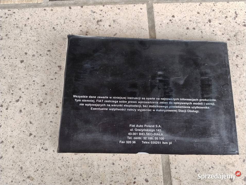 Instrukcja obsługi fiat cinquecento Adamówka