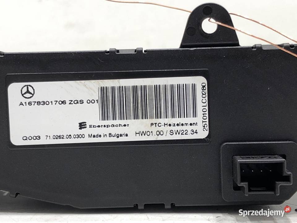 NAGRZEWNICA ELEKTRYCZNA MERCEDES GLE A1678301706 osobowe Nagrzewnice