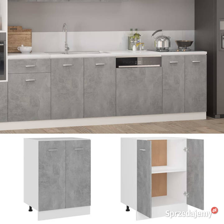 Szafka kuchenna szarość betonu 60x46x815 Warszawa