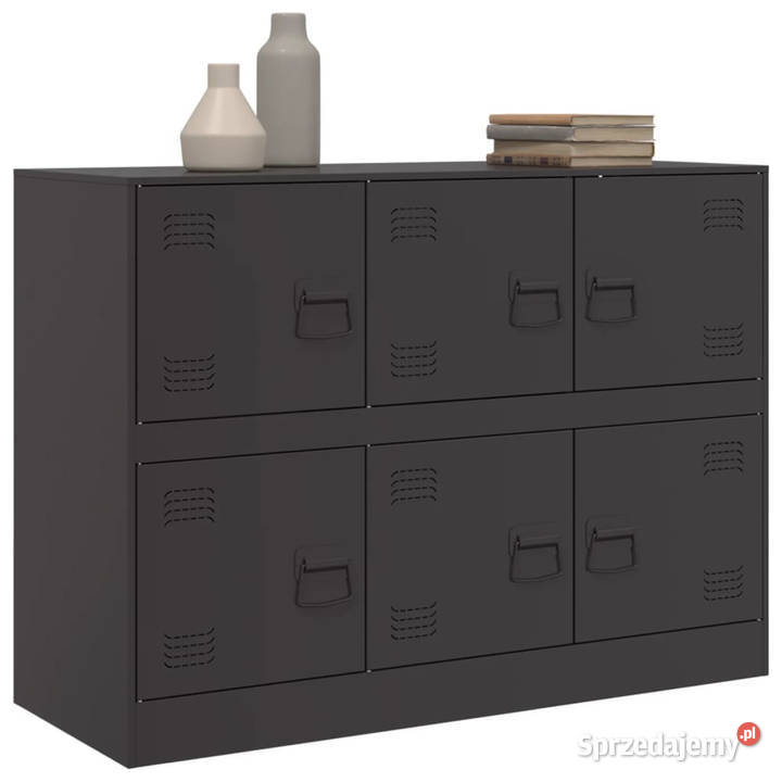 Szafka czarna 99x39x73 stalowa WM841793