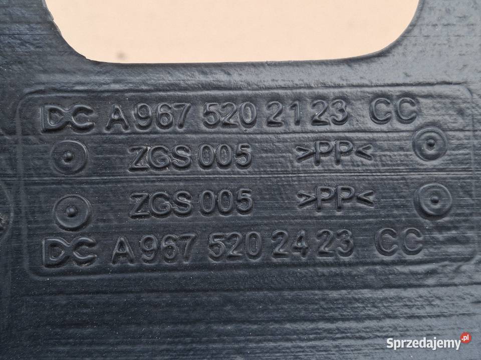 MERCEDES ATEGO EURO 6 OSŁONA SILNIKA TERMICZNA Bieleń