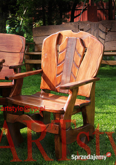 ORYGINALNE drewniane meble ARTstyle Ogrodowe mazowieckie sprzedam