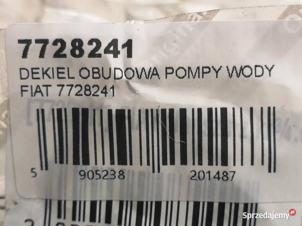 OBUDOWA POMPY WODY FIAT PALIO 2011 19 D 7728241