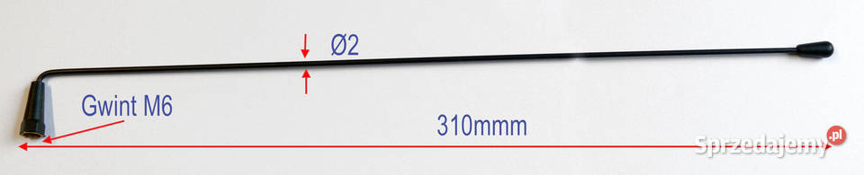 ANTENA MASZT BAT L31 kątowa 225 MHz