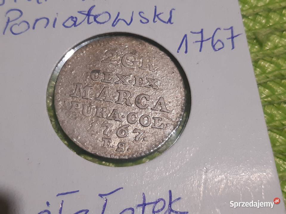 moneta srebrna Stanisława Augusta Poniatowskiego Łomża