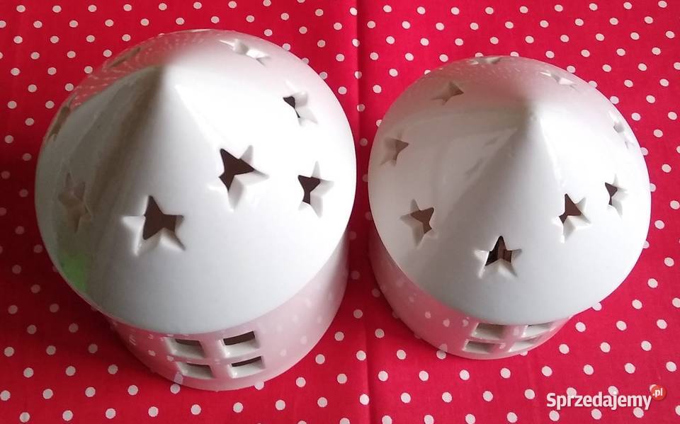 Domek Domki Led DEKO Ceramika Ozdoba Christmas Gdańsk