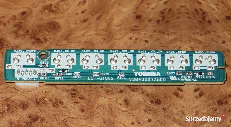 Płytka klawiatury lokalnej Toshiba V28A00073401 Telewizory lubelskie