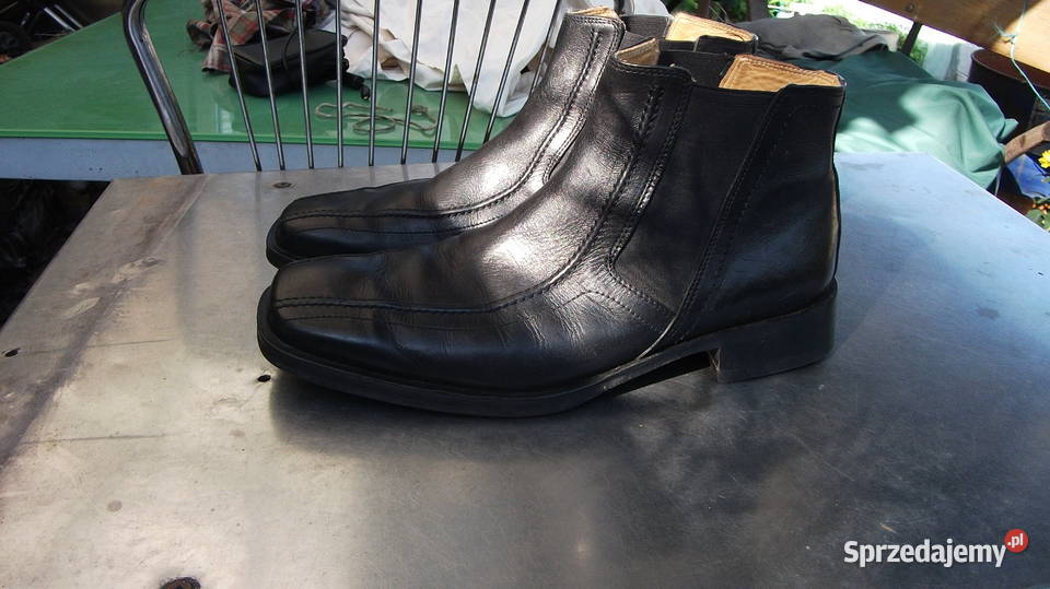 botki męskie czarne Bata 45 Męskie Skubianka