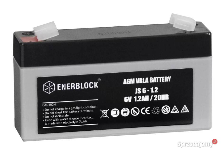 Akumulator ENERBLOCK AGM JS612 6V 12Ah Elektronika Wałbrzych sprzedam
