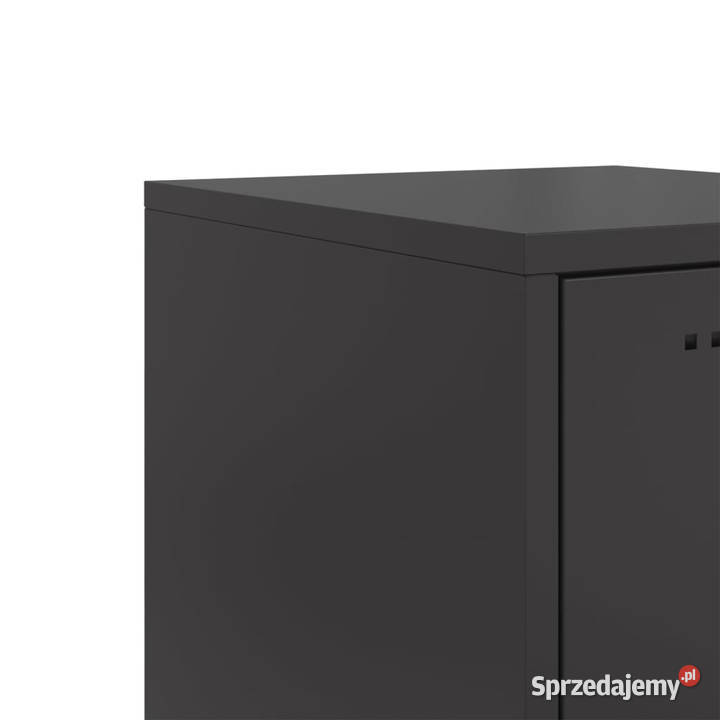 Szafka czarna 36x39x107 stal WM846530 Pozostałe Meble Warszawa