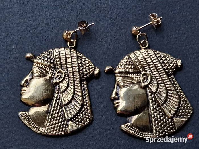 ANTIQUE KOLCZYKI VINTAGE FARAON STAROŻYTNY EGIPT