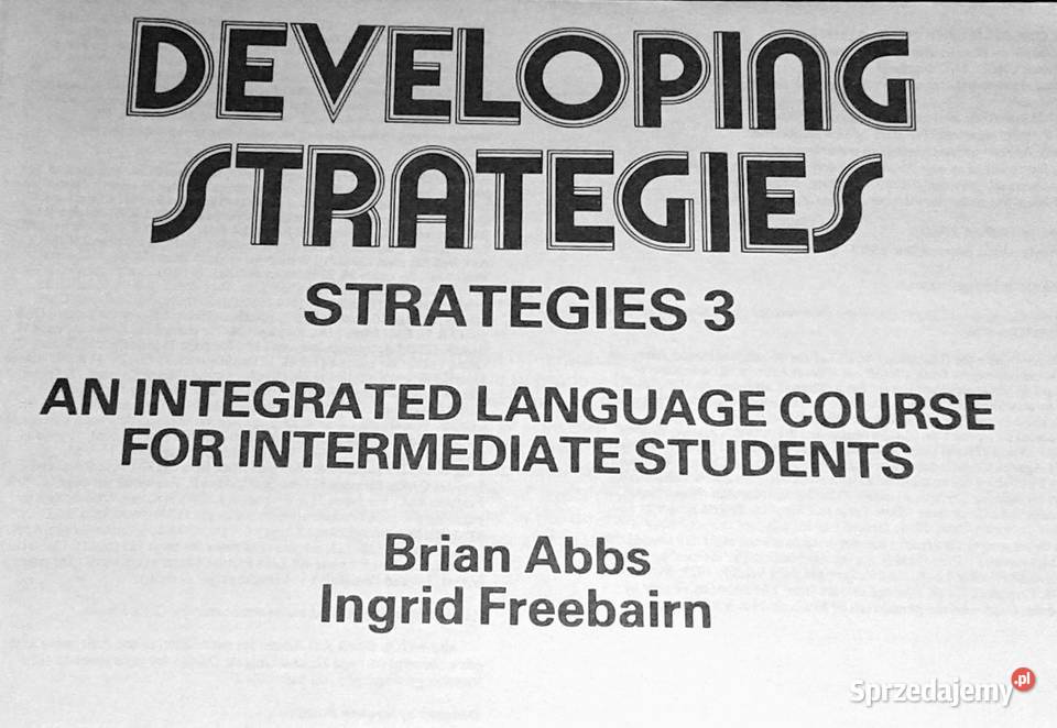 Developing Strategies 3 Students book Brian Abbs lubelskie Chełm
