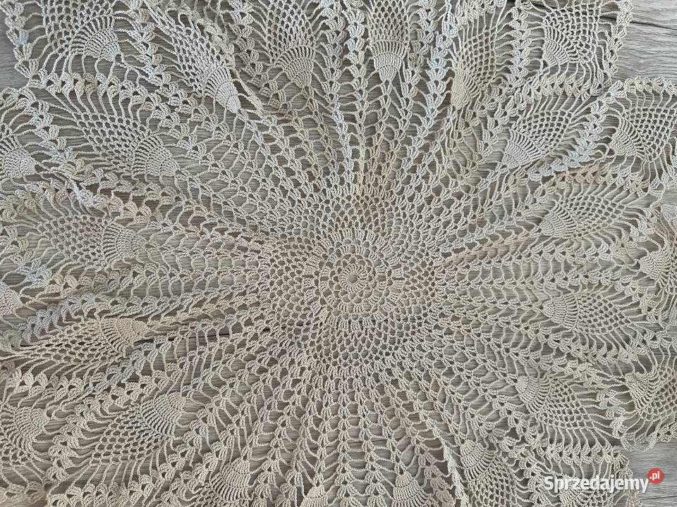 Serweta szydełko okrągłe cacko śr76 Łódź